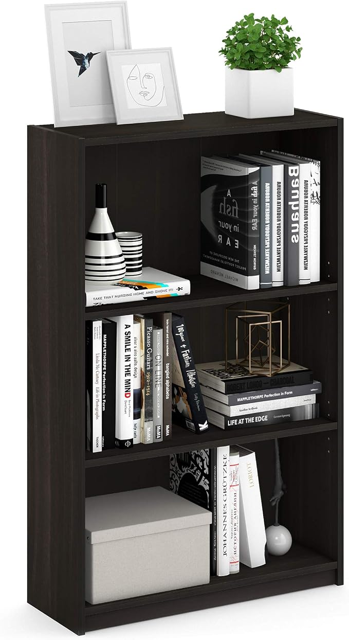 Furinno JAYA Book Shelf, 3-Tier Bookshelf, Bookcase by Furinno-FitsYourSpaceFitsYourBudget