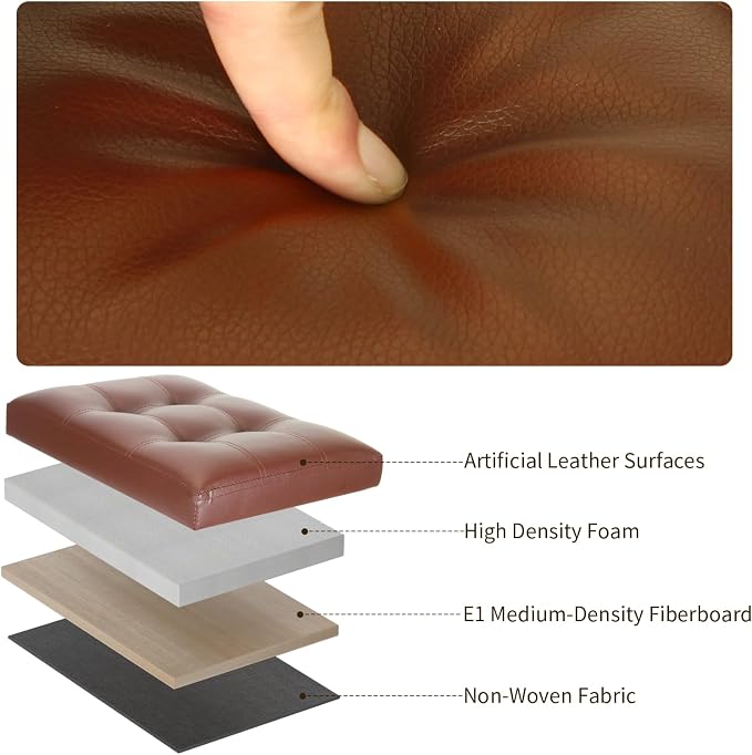 BelugaHelper Storage Ottoman Foot Rest Stool. Folding Ottoman - Image 6