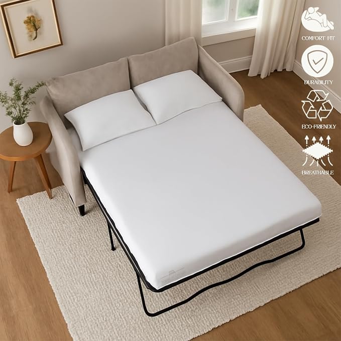 Yarns of Cotton Sleeper Sofa Bed Sheet Set - Image 6