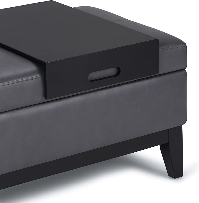 SIMPLIHOME Oregon Storage Ottoman Bench - Image 8