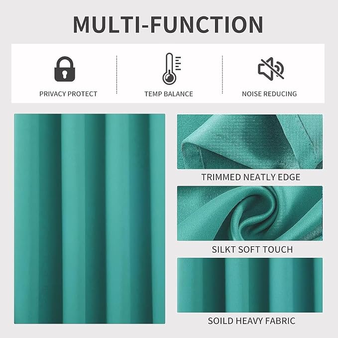 Joydeco Blackout Curtains 95 Inch Length 2 Panels Set, Thermal Insulated Long - Image 4