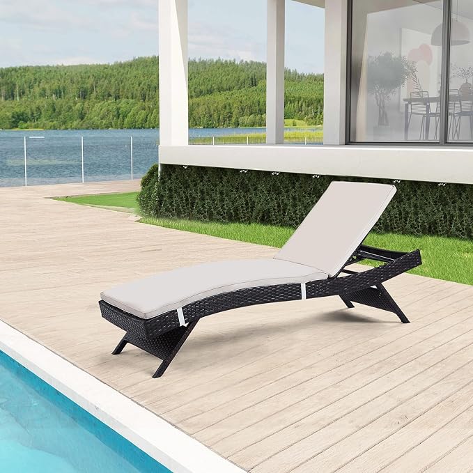 Outdoor Chaise Lounge Chairs Set of 1 by Asifom