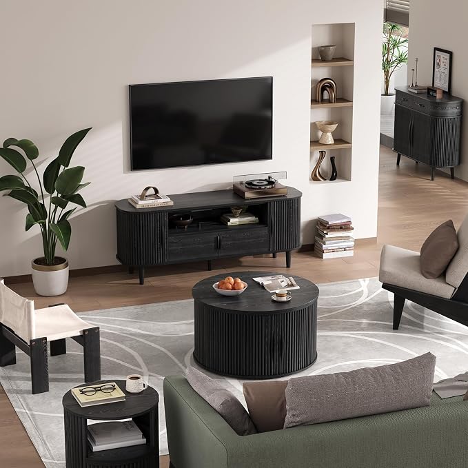 SULIVES Round Coffee Table - Image 8