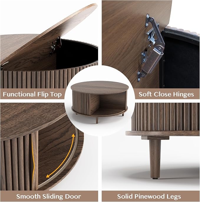 JOINICE Round Coffee Table - Image 3