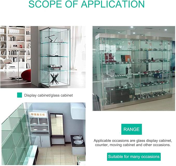 2Pcs Glass Cabinet Lock with Keys, Display Case Lock - Image 4