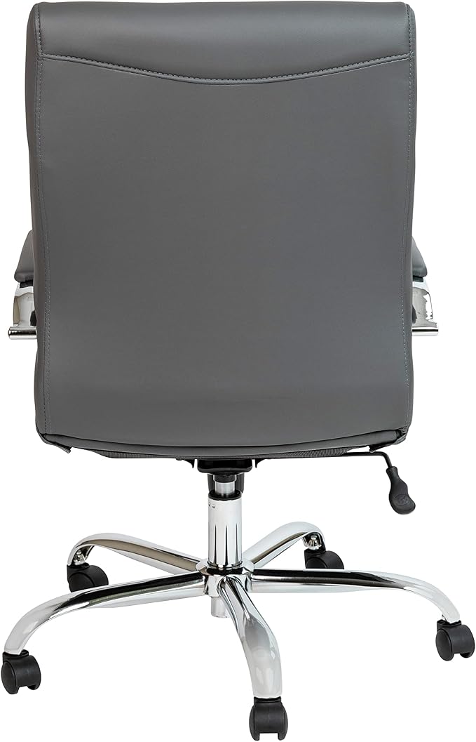Flash Furniture Whitney Mid-Back Swivel LeatherSoft Desk Chair - Image 5