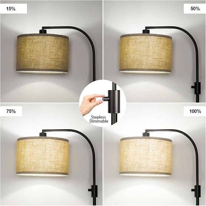 Nintiue Upgraded Modern Arc Dimmable Tall Standing Floor Lamp - Image 3