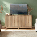 mopio Brooklyn Fluted Storage Cabinet, Modular Accent Buffet Sideboard by MopioInc