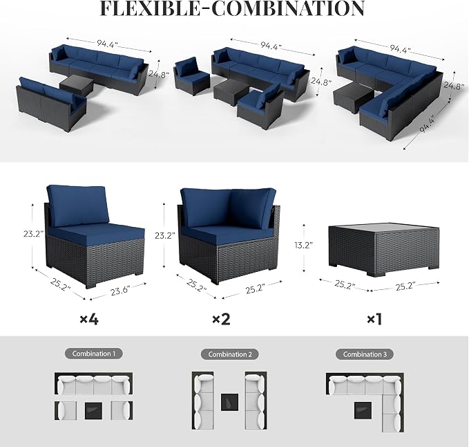 WWR Patio Furniture Set 7 Piece - Image 5