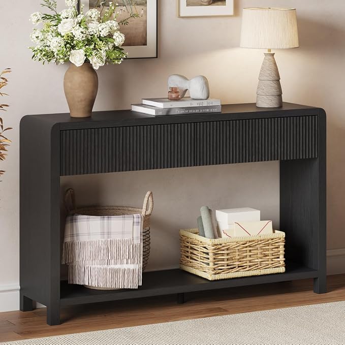 FATORRI Console Table for Entryway, Modern Sofa Table - Image 3