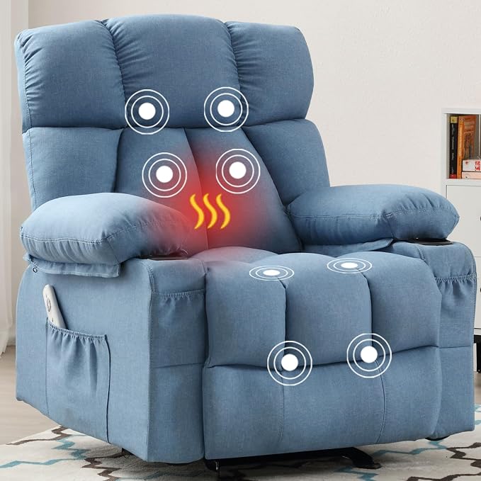 Massage Rocking Recliner Chair, Ergonomic Recliners Sofa by Unknown