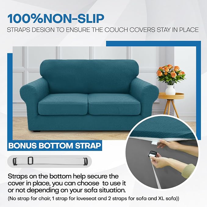 XINEAGE New 4 Pieces Couch Covers - Image 5