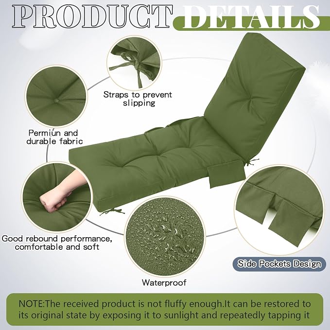 Outdoor Chaise Lounge Cushions - Image 5