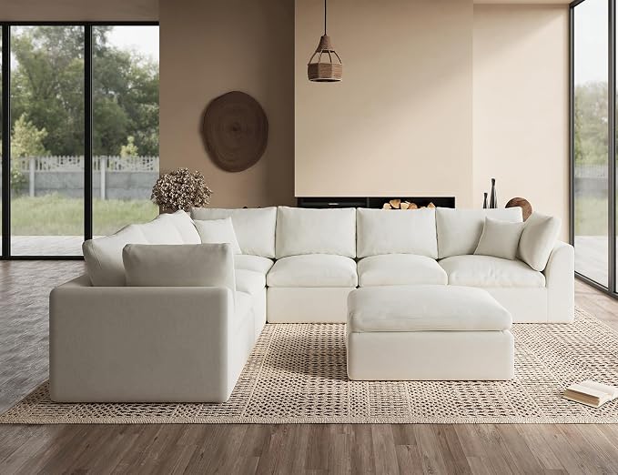 ohllob Oversized Cloud Couches for Living Room, Convertible Sectional Couch - Image 6