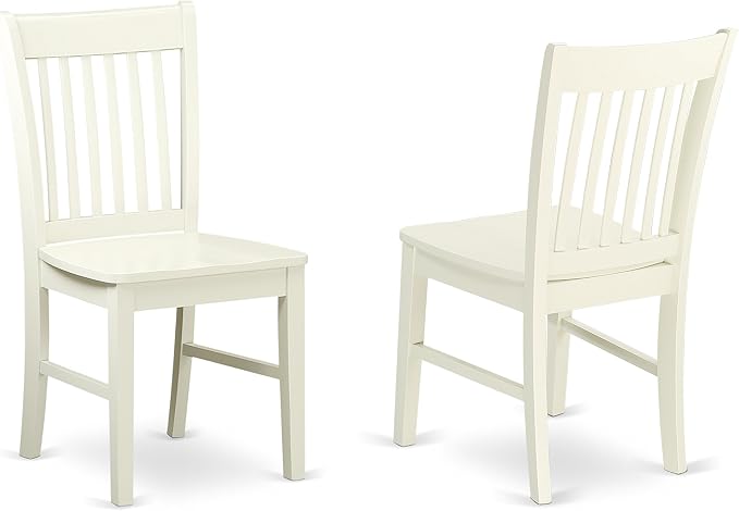 East West Furniture NDNO5-LWH-W 5 Piece Dinette Set - Image 7