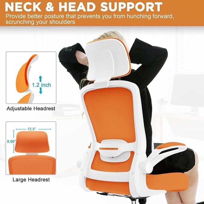 Mimoglad Office Chair, High Back Ergonomic Desk Chair - Image 5