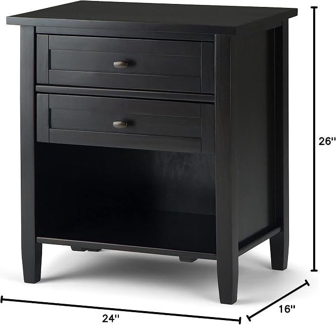 SIMPLIHOME Warm Shaker Bedside Table - Image 14