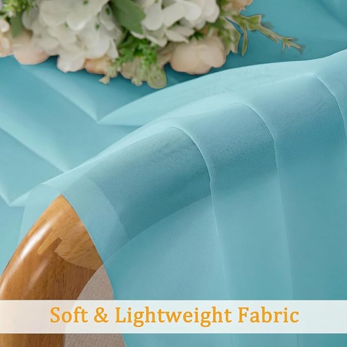 Gwine Short Kitchen Sheer Curtains 30 Inch Length - Image 8