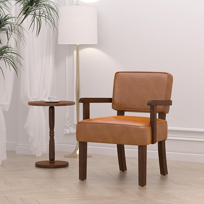 FAGAGA Accent Chair, PU Leather Living Room Chairs Oversized - Image 2