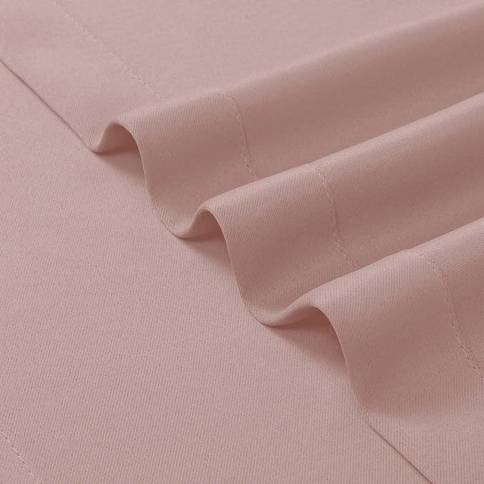 Chyhomenyc Blush Pink Valances for Windows, Short Window Valance Curtains for - Image 9
