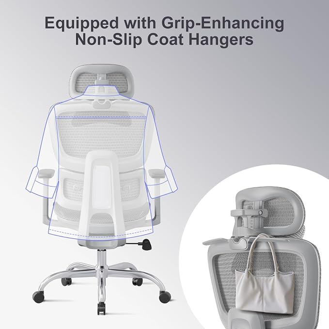 Ergonomic Office Chair with 3D Headrest, Computer Chair with Adjustable - Image 8