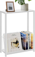 Homleke Narrow Side Table with Magazine Holder, Skinny End Table Perfect by Homleke