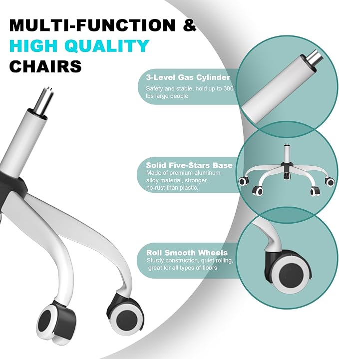 Mimoglad Office Chair, High Back Ergonomic Desk Chair - Image 7