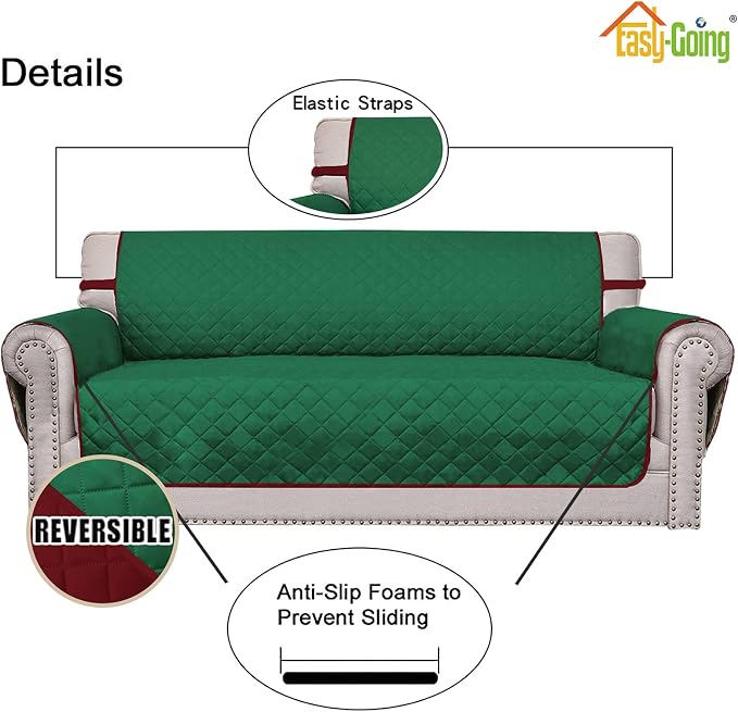 Easy-Going Chair Sofa Slipcover Reversible Sofa Cover Water Resistant Couch - Image 3