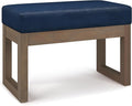 SIMPLIHOME Milltown Small Ottoman Bench by SimpliHome