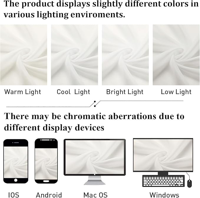 Lecloud Ivory Sheer Curtains 78 Inches Long 2 Panels, Elegant Light Filtering - Image 8