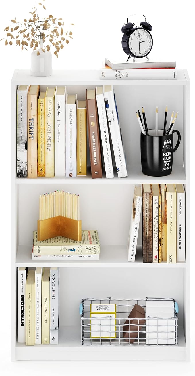 Furinno Jaya Book Shelf, 3-Tier Bookshelf, Bookcase - Image 7