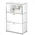 Metal Shelf with 2 Flap Doors, Large Capacity Cabinet, DIY Modern Home by SIMPLINK