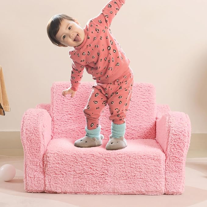 MOMCAYWEX Kids Sofa, 2-in-1 Flip-Out Foam Couch - Image 8
