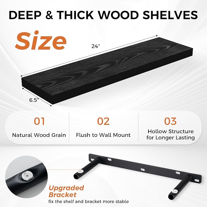 Fun Memories Floating Shelves for Wall, Floating Shelf for Living Room - Image 3