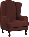 Turquoize Wingback Chair Covers 2 Piece Wing Chair Slipcover Stretch Slipcovers by Turquoize
