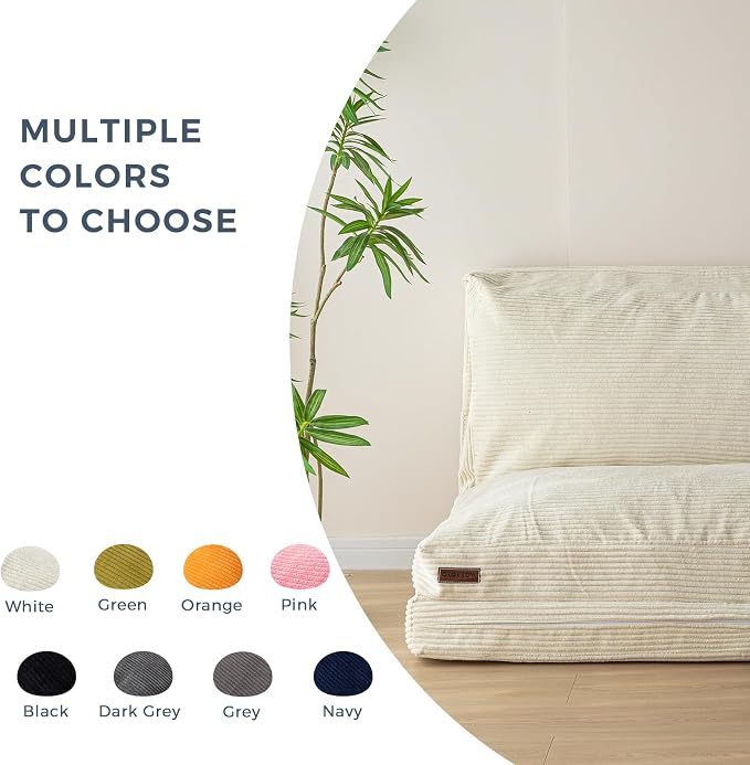 MAXYOYO Folding Sofa Bed, Extra Thick and Long Floor Sofa Convertible Sleeper - Image 4