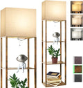 RUNTOP Plus Floor Lamp with Shelves, Modern Shelf Floor Lamp with 15W 3CCT LED by RUNTOP