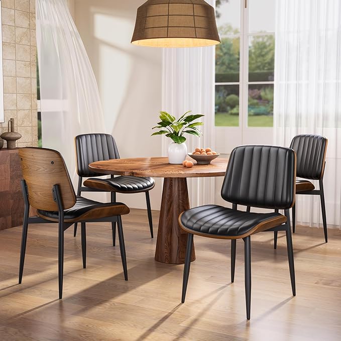 YaFiti Dining Chairs Set of 4, Mid Century Modern Dining Room Kitchen Chairs by YaFiti