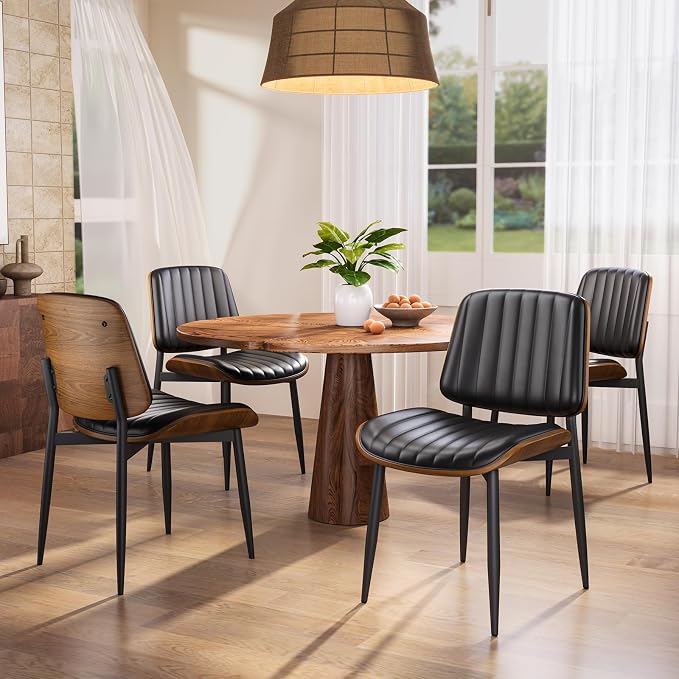 YaFiti Dining Chairs Set of 6, Mid Century Modern Dining Room Kitchen Chairs - Image 8