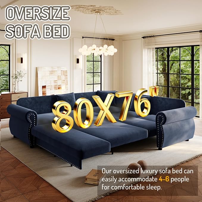 88.2" Sectional Sleeper Sofa - Image 6