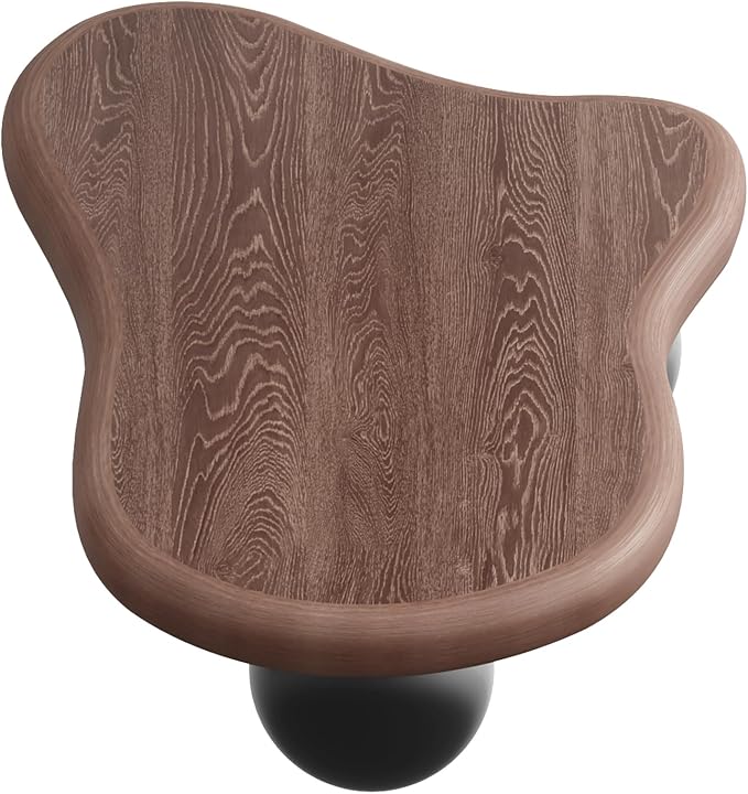 40” Cloud Coffee Table with 3 Ball Legs, Modern Irregular Center Table - Image 7