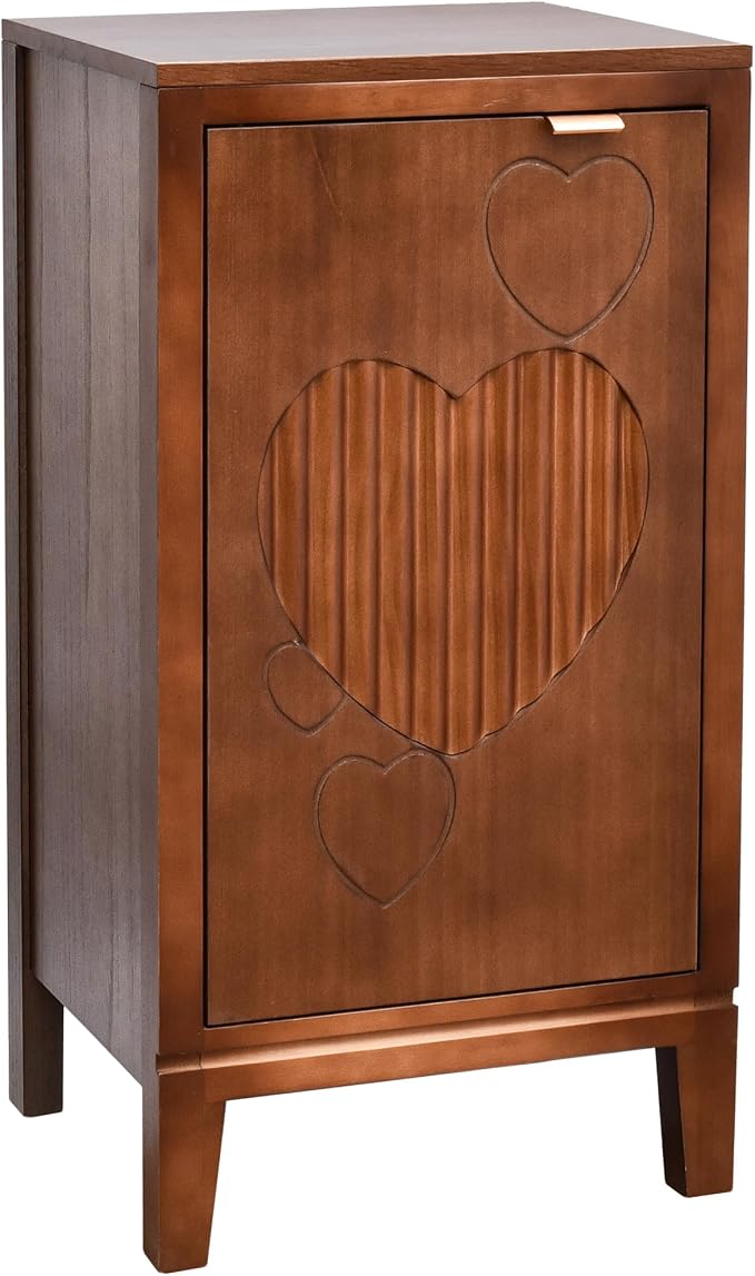 eHemco Kawaii Sweetheart End Table, 16.5 x 14 x 31 Inches, Indoor Living Room by eHemco