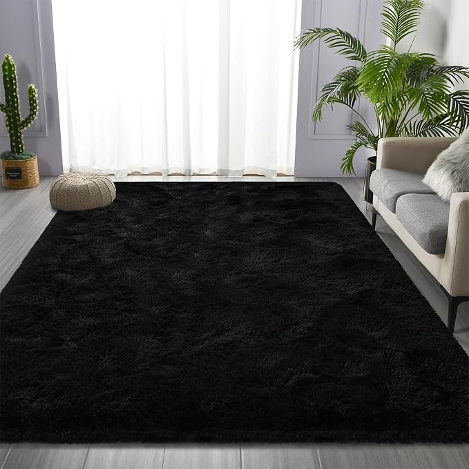 Deerhoo Large Shag Area Rugs 8 x 10, Tie-Dyed Plush Fuzzy Rugs - Image 2