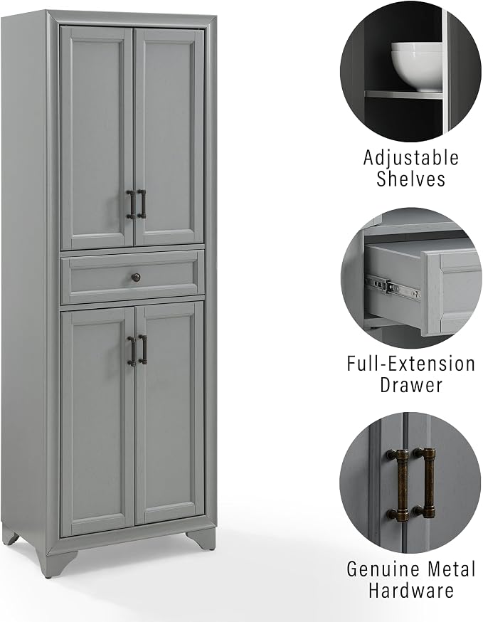 Crosley Furniture Tara 3-Piece Modern Farmhouse Sideboard Buffet Cabinet and - Image 7