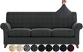 ZNSAYOTX 4 Piece Sofa Covers for Living Room Anti Slip Stretch Couch Covers for by ZNSAYOTX