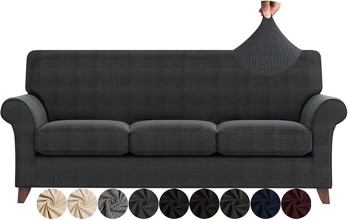 ZNSAYOTX 4 Piece Sofa Covers for Living Room Anti Slip Stretch Couch Covers for by ZNSAYOTX