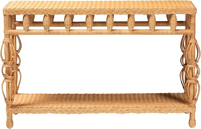 Bali & pari Dolby Natural Rattan Console Table - Image 4