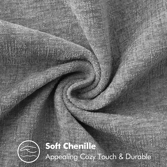MIULEE Pack of 2 Couch Throw Pillow Covers 18x18 Inch Dark Gray Farmhouse - Image 4