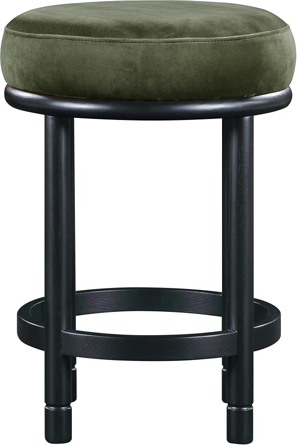 Meridian Furniture 977Green-C Monette Collection Art Deco Counter Stool - Image 4