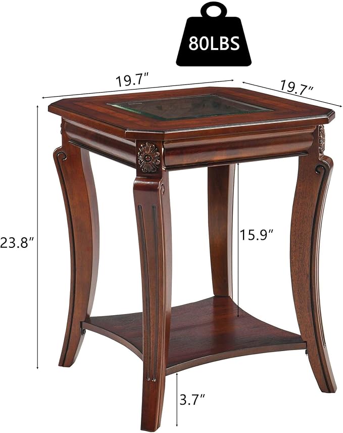 Traditional Distressed Farmhouse Style Coffee Table Set - Image 3